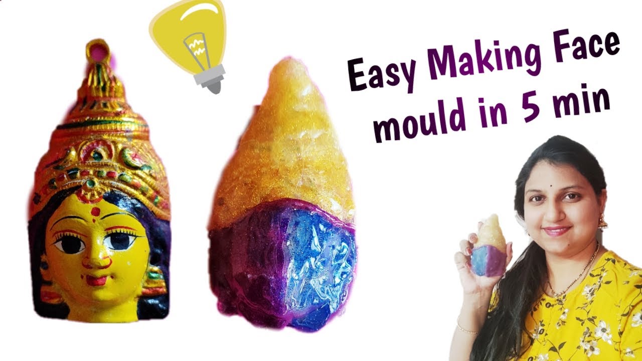 How to make face mould at Home | Easy making Face mould