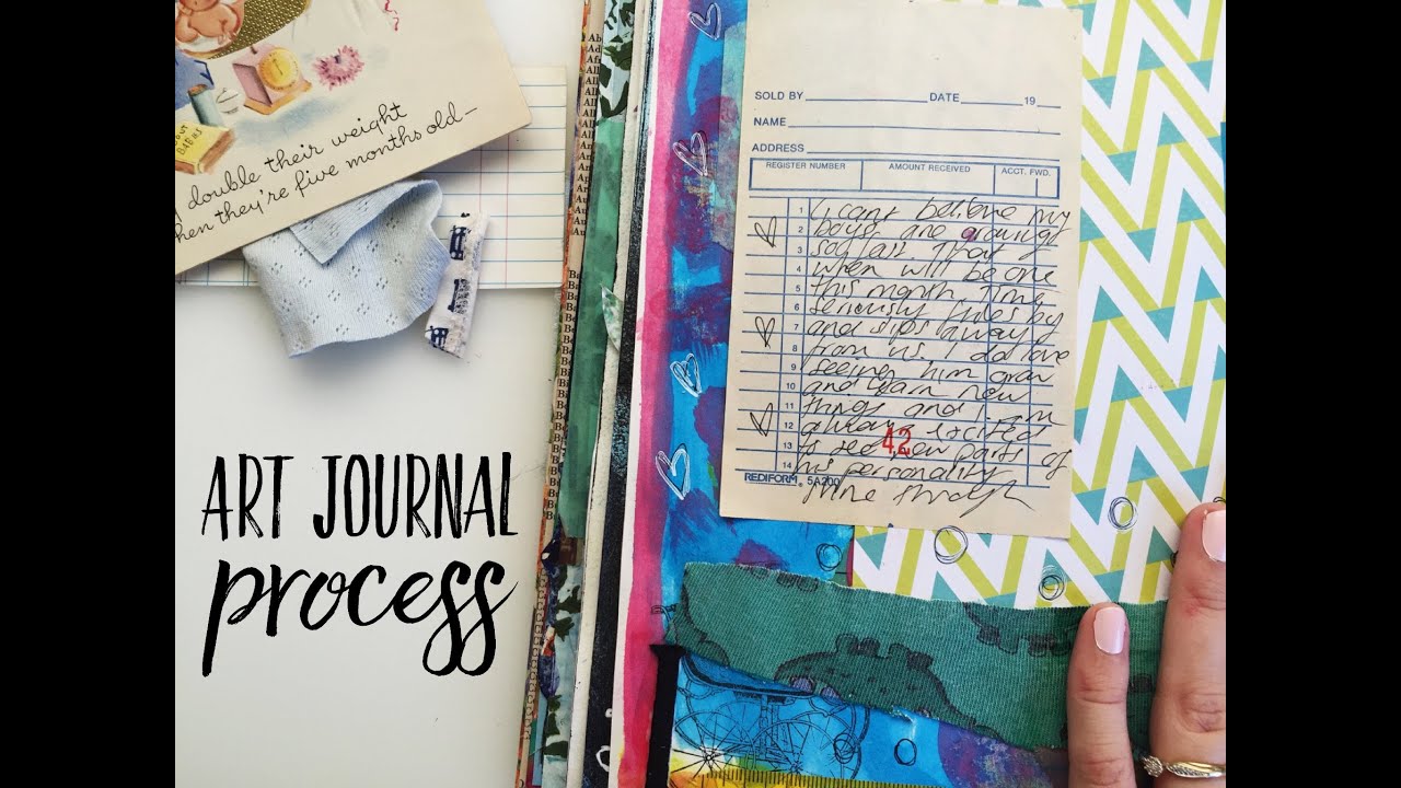 Dina Wakley Keep Trying Journal Page by Megan Whisner Quinlan