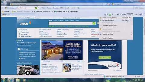 Internet Explorer 8 - InPrivate Browsing