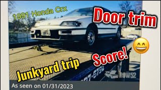 Honda Crx junkyard trip