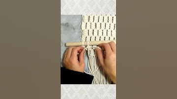 Short🧸Macrame Toy&Book Hammock/Storage/Wall Hanging Tutorial📖おもちゃ&本を入れる為のマクラメハンモック