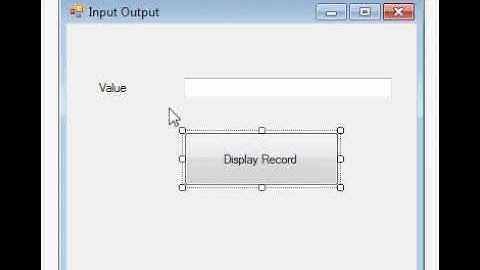 Input and Output Text in VB NET