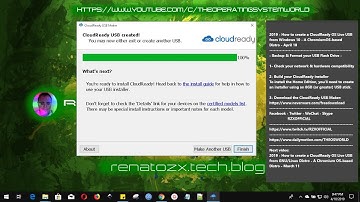 2019 - How to create a CloudReady OS Live USB from Windows 10 - A ChromiumOS-based Distro - April 10