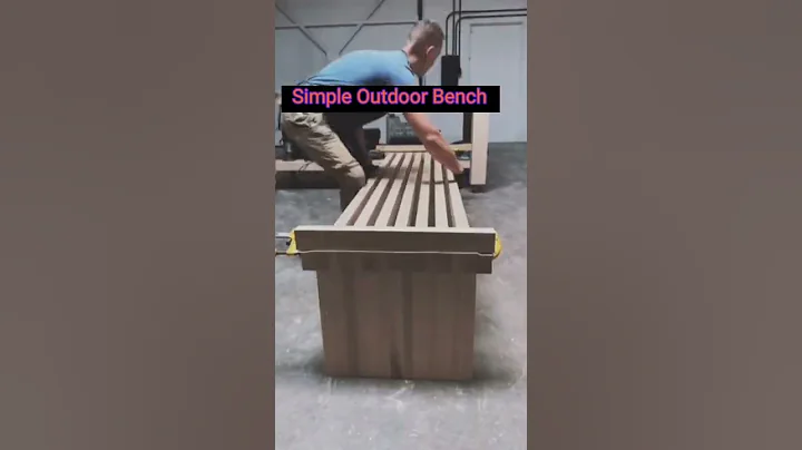 Simple Outdoor Bench For Woodwork #woodworking #shorts
