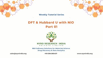 19  DFT and Hubbard U with NiO - Part 01