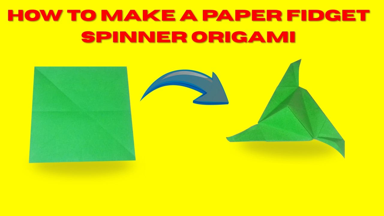 DIY Paper Fidget Spinner 🌀 | Easy Origami Toy Tutorial