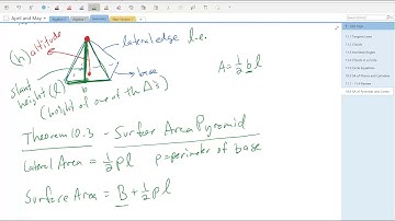 Geometry 10.4 - SA of Pyramids and Cones