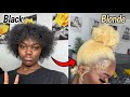HOW I BLEACHED MY NATURAL HAIR BLACK TO PLATINUM BLONDE 👱🏾‍♀️