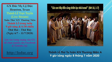 GX Đức Mẹ Lộ Đức - Thánh Lễ  Thứ Tư tuần 14 thường niên A (ngày 8 tháng 7)