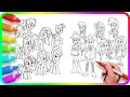 Coloring Pages MY LITTLE PONY vs EQUESTRIA GIRLS. How to color My Little Pony. Easy Drawing Tutorial