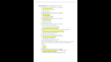 HESI A2 EXAM GRAMMAR V1 WITH ANSWERS GRADE A+