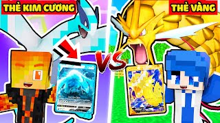 JACKVN TRẬN CHIẾN SỞ HỮU THẺ BÀI POKEMON KIM CƯƠNG VS VÀNG TRONG MINECRAFT*THẺ LUGIA, GYARADOS