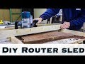 How to make a diy router sled  flattening jig  router jig