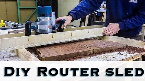 How to make a DIY Router sled / Flattening Jig / Router Jig