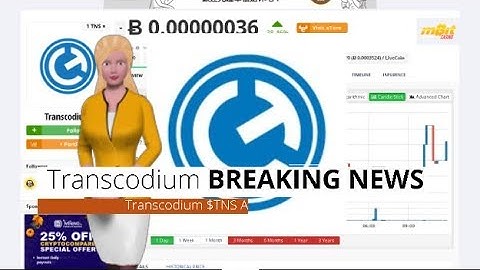 Cryptocurrency Transcodium $TNS Appreciates 38% Over the Last Day