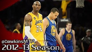 Stephen Curry vs Kobe Bryant NASTY Duel 2013.04.12 - AMAZING 81 Pts Combined!