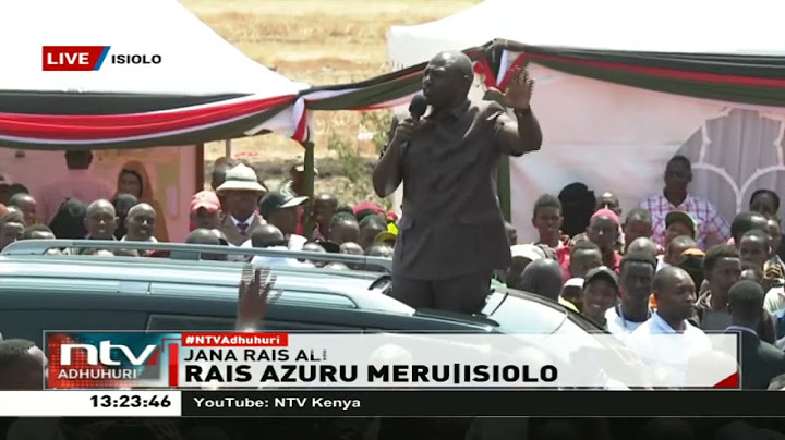 Rais Ruto azuru Isiolo, aahidi kutatua swala la ardhi