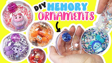 Inside Out 2 Movie DIY Ornament Memory Spheres! Crafts for Kids