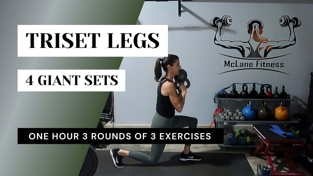 Triset Lower Body //4 3 Exercises 3X// YouTube