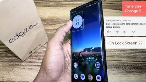 CAN WE CHANGE !! Moto Edge 50 Fusion Clock On Lock Screen PUBLIC DEMAND VIDEO #clock #timechange
