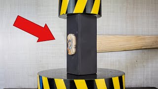 100 TON HYDRAULIC PRESS VS SLEDGEHAMMER