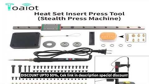 Heat Set Insert Press Tool Stealth Press Kit Soldering Iron Tip Thread Insert Nut Embedded