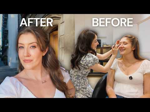 I tried Parisian bridal makeup 🇫🇷 | including EVERY product my makeup artist used!!