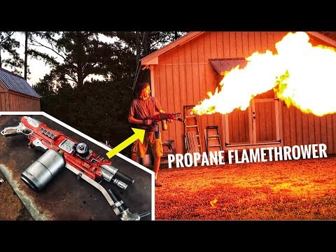The NERF Gun FLAMETHROWER MOD 🔥🔥 (BETTER than the Boring Flamethrower)