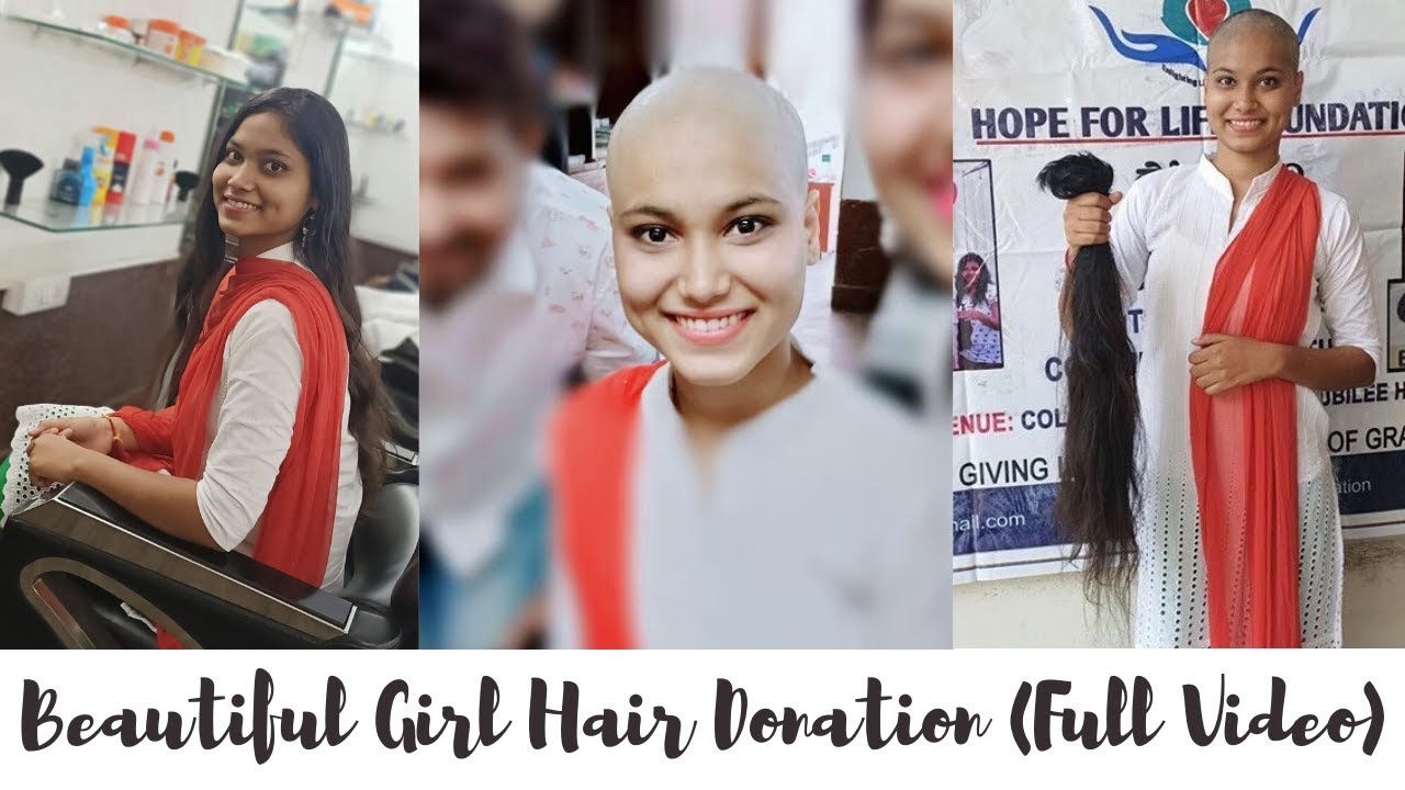Beautiful Hyderabad Girl Headshave Hair Donation (Full Video) All