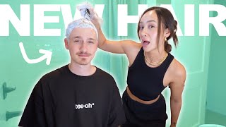 NEW HAIR TRANSFORMATION!! (BEST FRIENDS REACT)