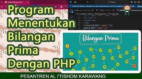 Membuat aplikasi menentukan bilangan prima dengan PHP