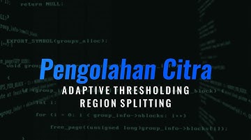 Demo Project Adaptive Thresholding & Region Splitting