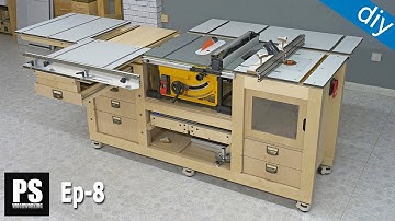 DIY Mobile Workbench with Table Saw & Router Table / Showcase - Ep 8