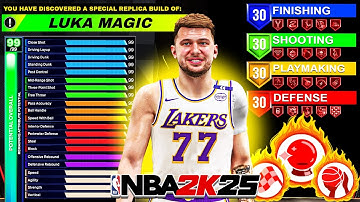 This LAKERS Luka Doncic Build is GAME BREAKING on NBA 2K25! BEST GUARD BUILD IN 2K25!