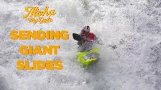 Scraping Down 30Ft Slides In North Wales