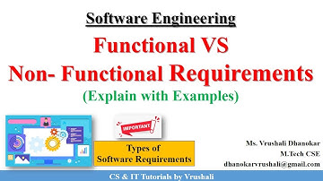 SE 13 : Functional VS Non- Functional Requirements with Examples| Requirement Engineering