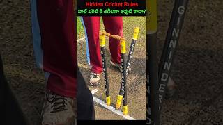 Hidden Cricket Rules | NGG Cricket When the Stumps Fall but it’s NOT Out! 🏏🤯 #shorts