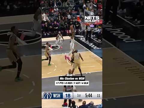 Clax making an impact on both ends of the floor 💪😤 #nba #brooklynnets #highlights