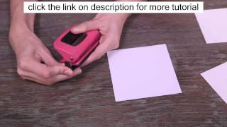 Knockouts 2 hole punch - American Crafts | Free Scrapbooking Ideas and Tutorial