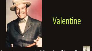 Miniatura del video "Maurice Chevalier - Valentine"