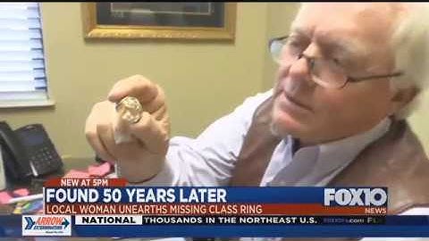 Lost class ring found 50 years later