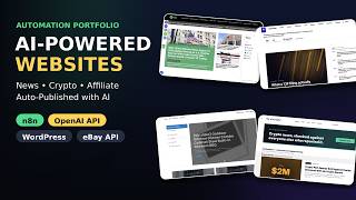 AI Automation Portfolio: News, Crypto & Affiliate Sites Built with n8n + OpenAI
