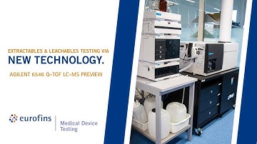 Agilent 6546 Q-TOF LC-MS new powerful equipment in our extractables & leachables laboratory
