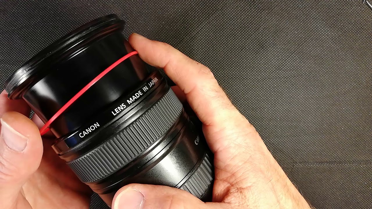 Repair, install new Red Ring on a Canon 14 24105 L USM YouTube