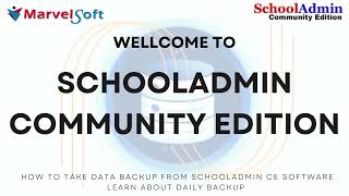 Backup and Restore your data, secure your school software data in SchoolAdminCE screenshot 5