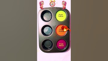 Guess the Color |  fruit yellow + fruit orenge + fruit marun #colormixing #amazing #shorts