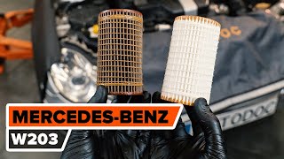 Как заменить моторное масло и масляный фильтр на MERCEDES-BENZ W203 C-Class [ВИДЕОУРОК AUTODOC]