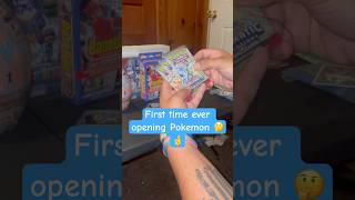 FIRST PACK LUCK?!?😱 #pokemon #pokemoncards #evolution