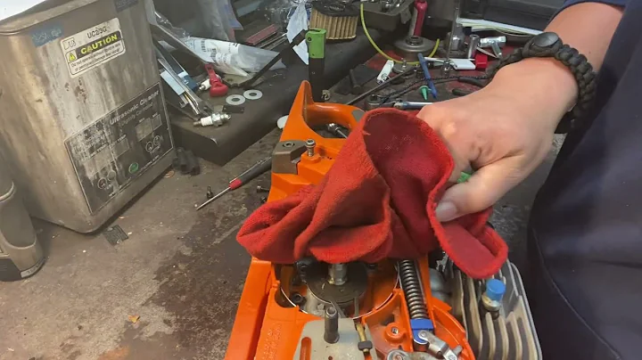 Husqvarna 390XP brake band installation