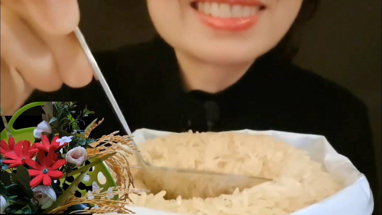 RAW RICE EATING YouTube